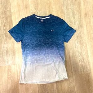 Blue - White Hollister Crew Neck Tee